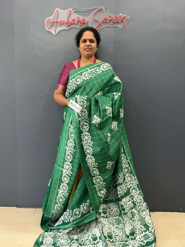 ASA458- Green Batik