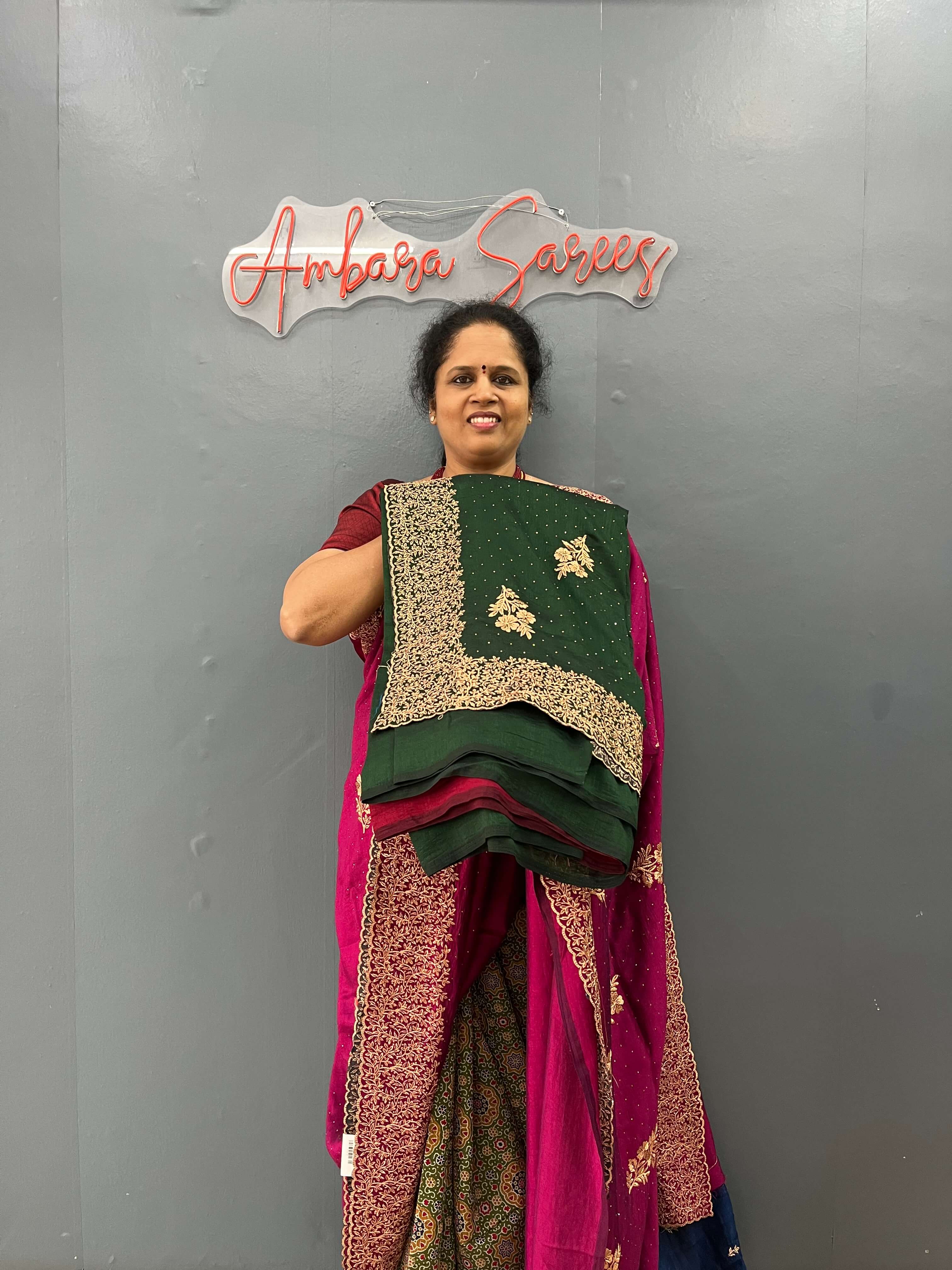 ASA720 - DESIGNER CHIFFON SAREE