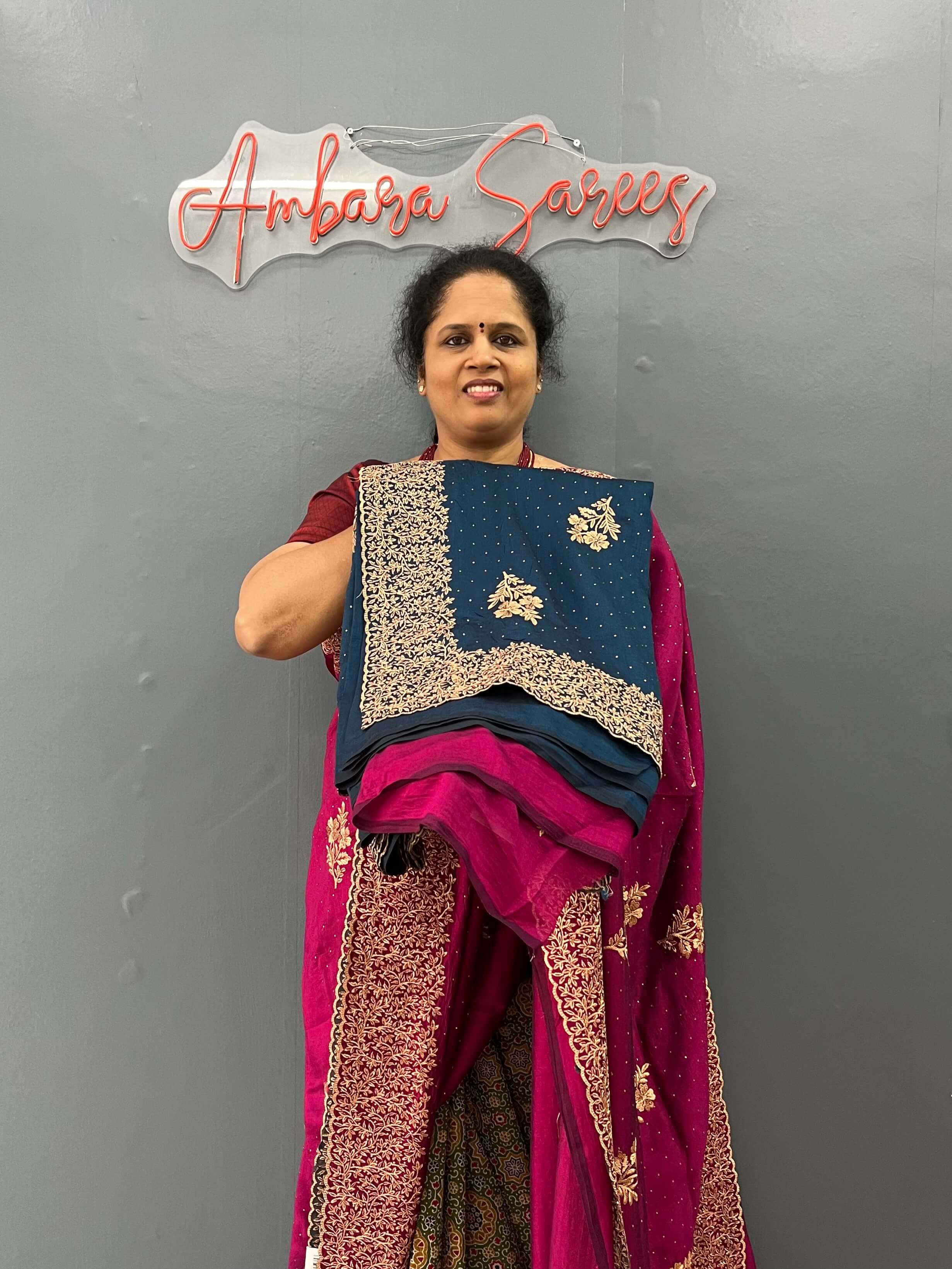 ASA721 - DESIGNER CHIFFON SAREE