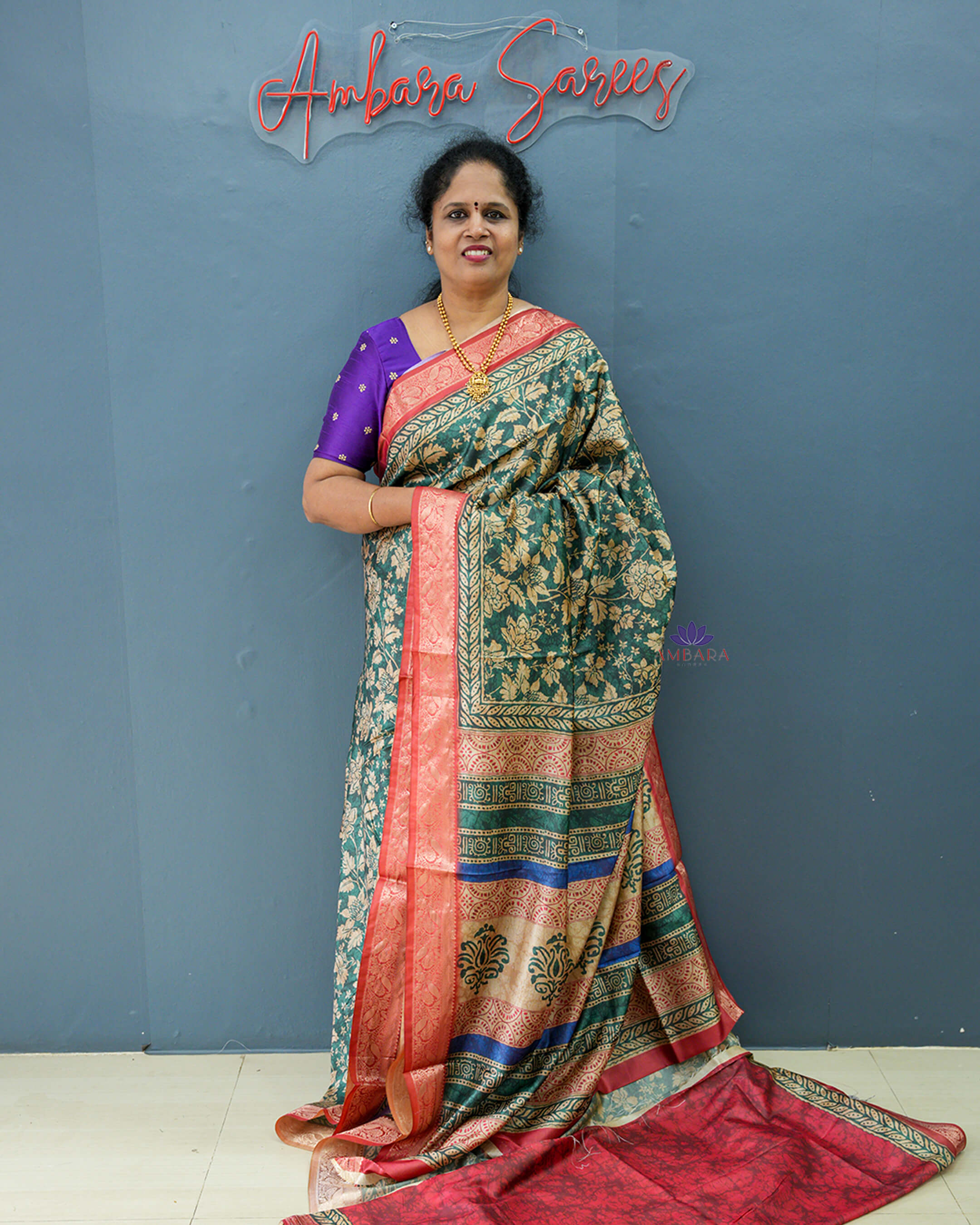 ASA836 - PRINTED SILK SAREES