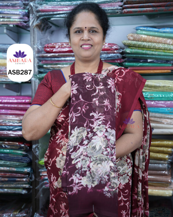 ASB287 CHFFON SAREE