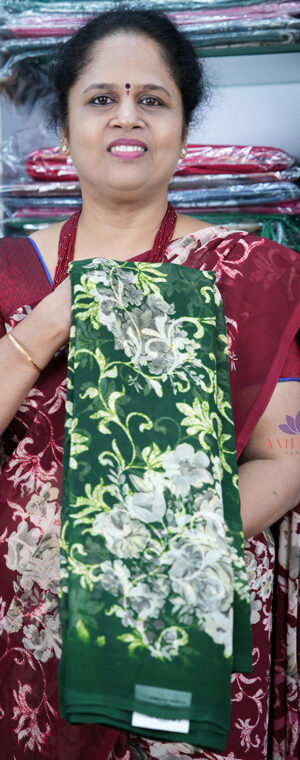 ASB284 GREEN CHIFFON