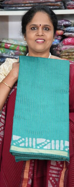 Sea green color ASB786 Fancy Batik cotton