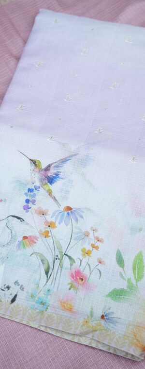 Pastel Lavender ASC138 Kota Silk Sarees