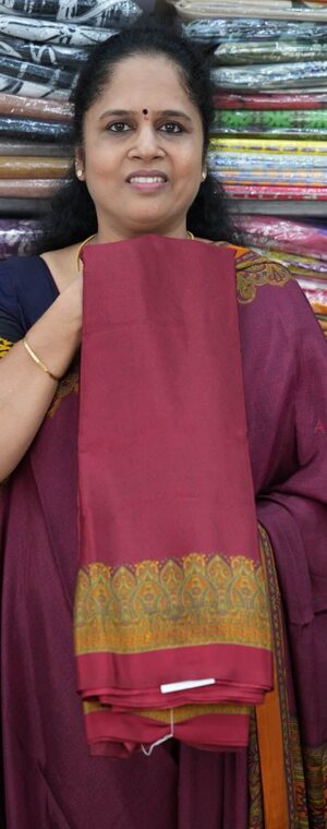 Red Color ASC855 Crepe Sarees