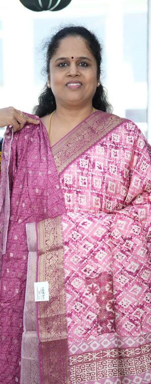 Pink Color ASC844 Premium Chanderi Silk Sarees