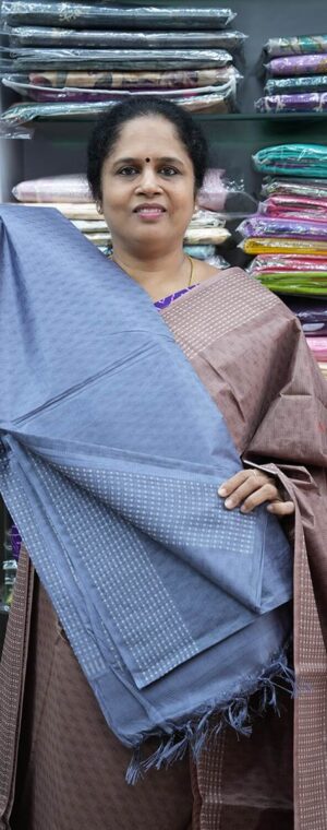 Grey Color ASC889 Premium Tussar Sarees