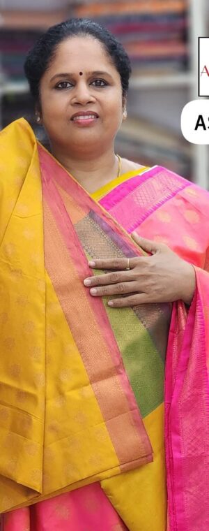 Yellow Color ASD187 Semi Soft Silk Sarees