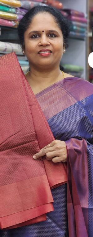 Maroon color ASD894 Semi Silk sarees