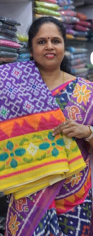 Purple color ASD880 Fancy cotton saree