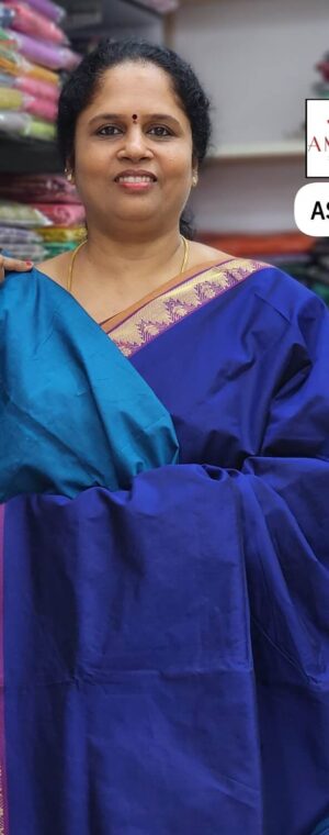 Blue color ASD756 Polycot sarees