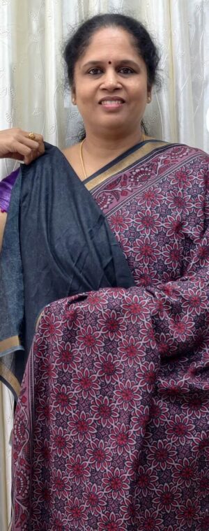 Magenta Color Soft Malai Cotton Saree | ASE141