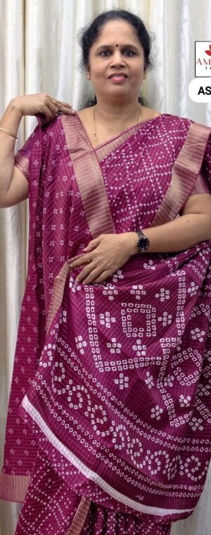 Magenta Color Dola Silk Saree | ASE436