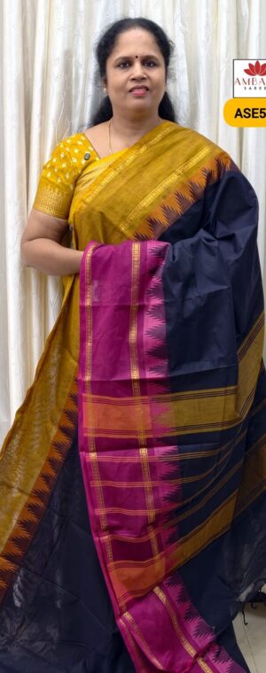 Black Color Chettinad Cotton | ASE506