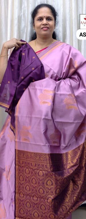 Light Lavender Color Semi Silk | ASE307