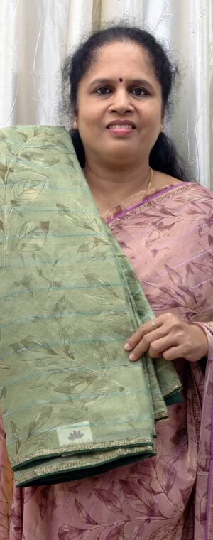 Light Green Color Designer Saree | ASE547