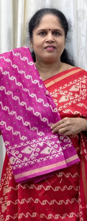 Vadamalli Crepe Saree with Printed Blouse Piece | ASF101
