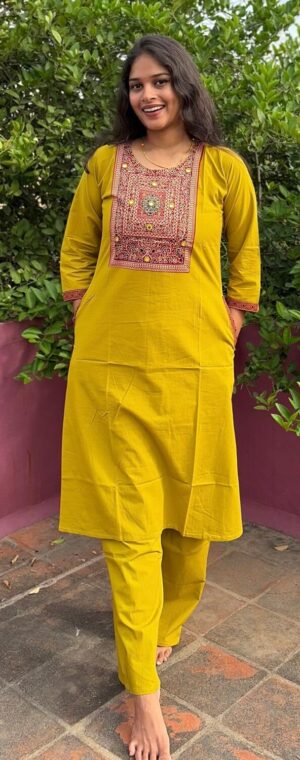 Pure Cotton Ajrakh Printed Kurti Set || ASF254