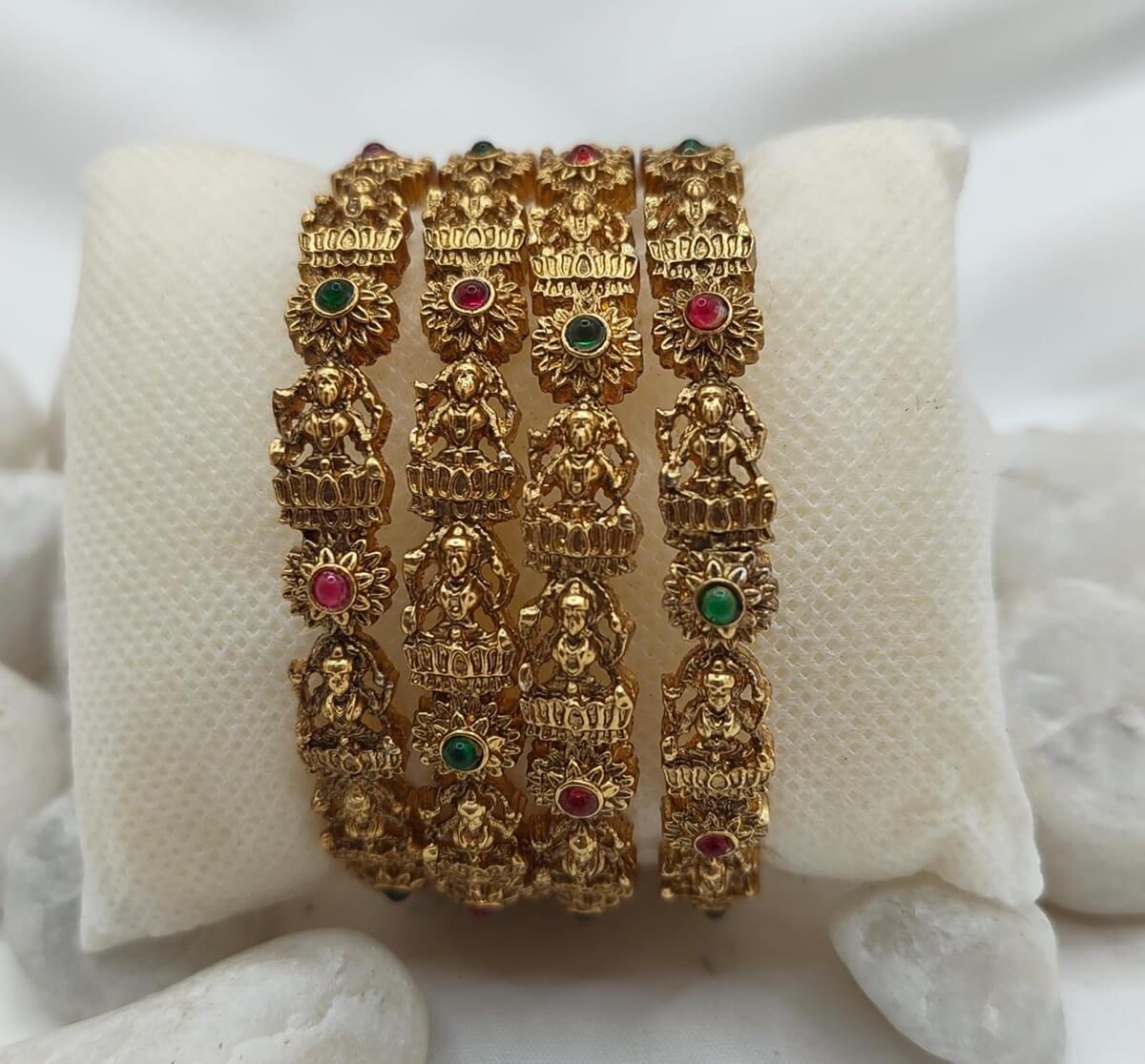 Antique-Finish Bangles || ASF385