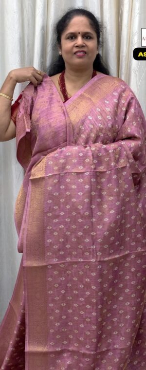 Onion Pink Soft Georgette Saree With Small Butta Print || ASF308
