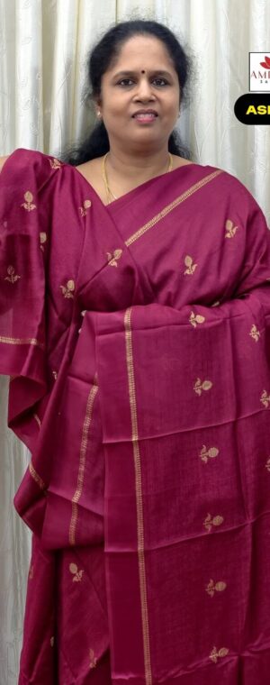 Magenta Color Khadi Silk Saree | ASF527