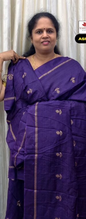 Purple Color Khadi Silk Saree | ASF525
