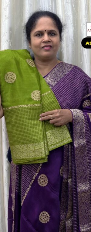 Pista Green Color Pure Viscose Georgette Saree | ASF787