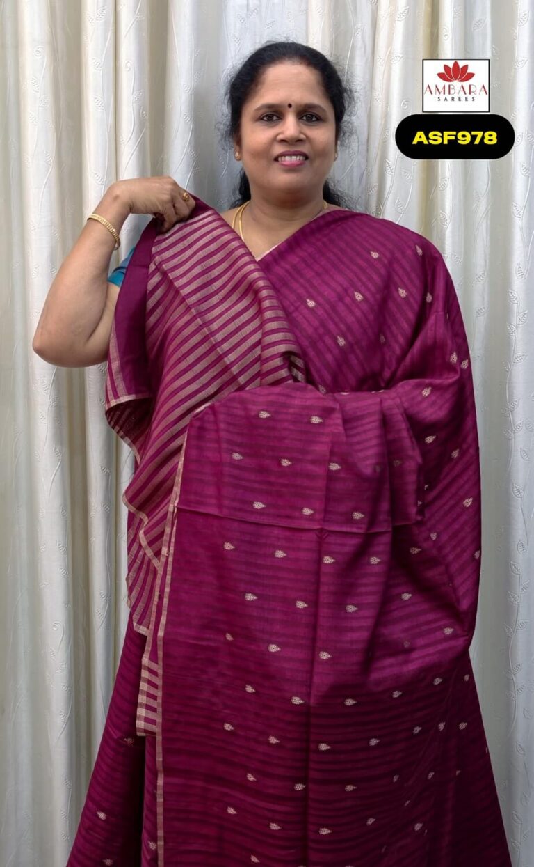 Magenta Handloom Matka Silk Saree | ASF978