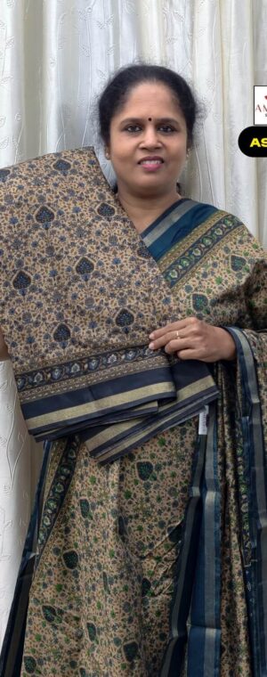 Chikku With Black Border Malai Cotton Saree | ASF837
